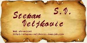 Stepan Veljković vizit kartica